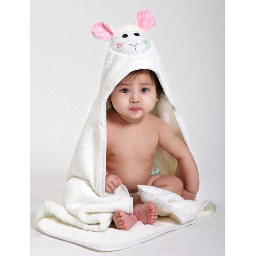 Zoocchini - Lola the Lamb Baby Towel - Emmbaby Canada