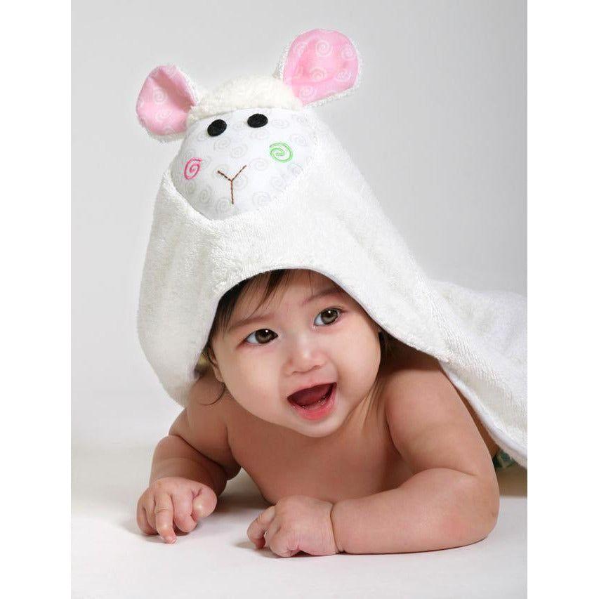 Zoocchini - Lola the Lamb Baby Towel - Emmbaby Canada