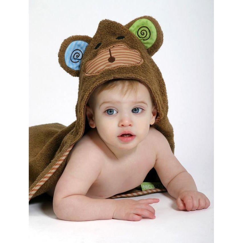 Zoocchini -Max the Monkey Baby Towel - Emmbaby Canada