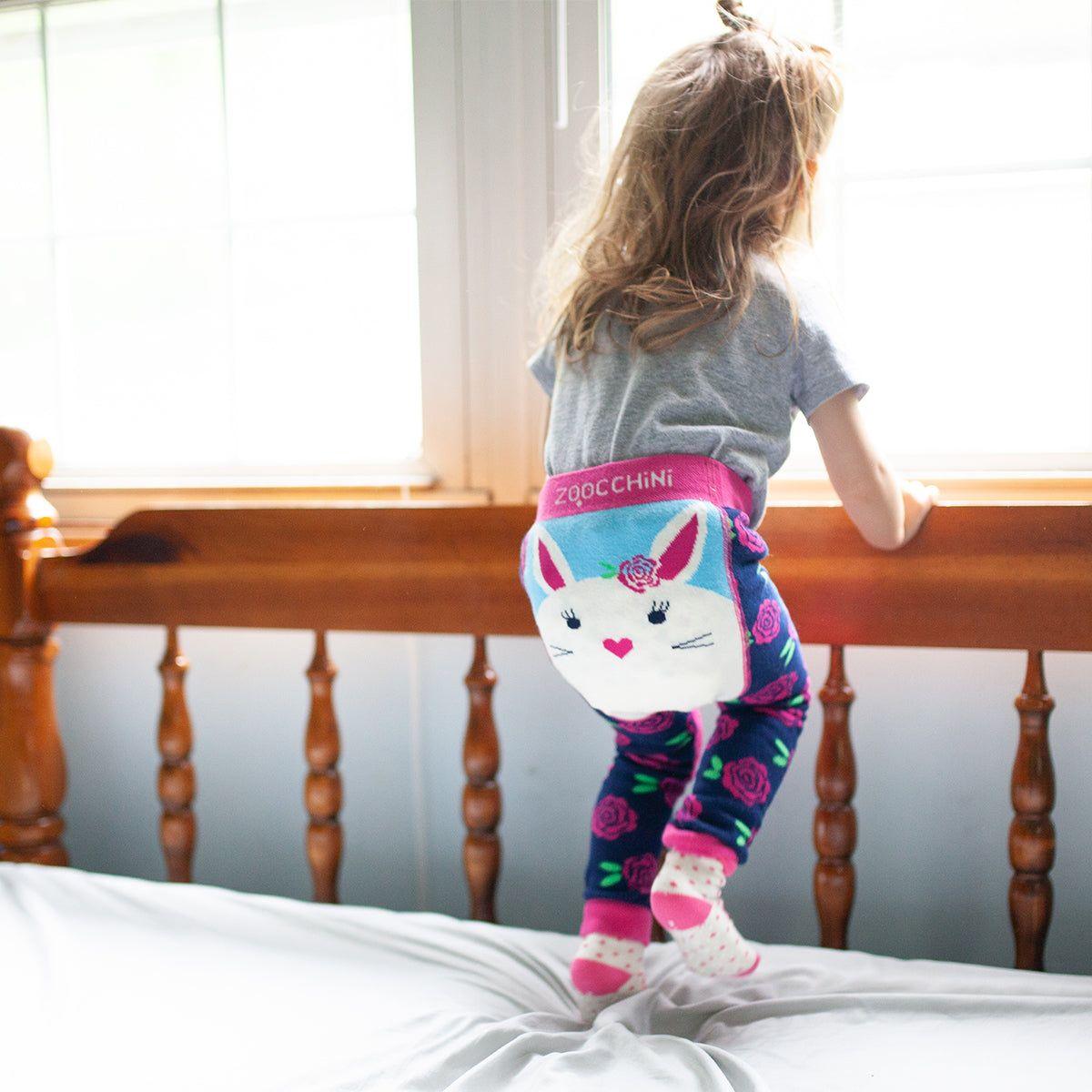 Zoocchini - grip+easy™ Crawler Legging & Sock Set - Beatrice Bunny - Emmbaby Canada