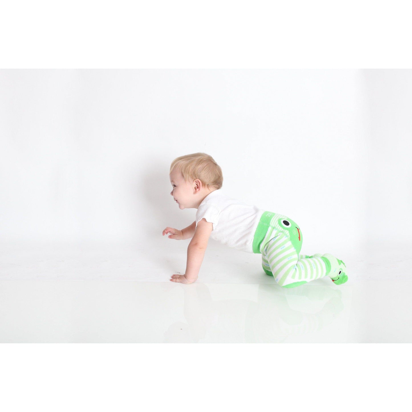 Zoocchini - grip+easy™ Crawler Legging & Sock Set - Flippy Frog - Emmbaby Canada