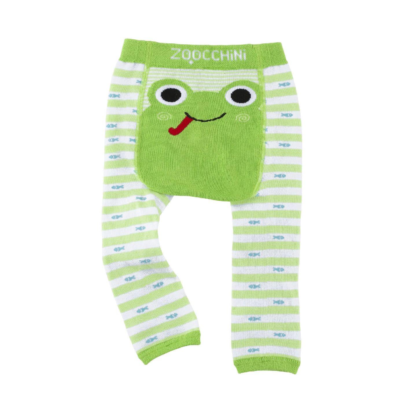 Zoocchini - grip+easy™ Crawler Legging & Sock Set - Flippy Frog - Emmbaby Canada