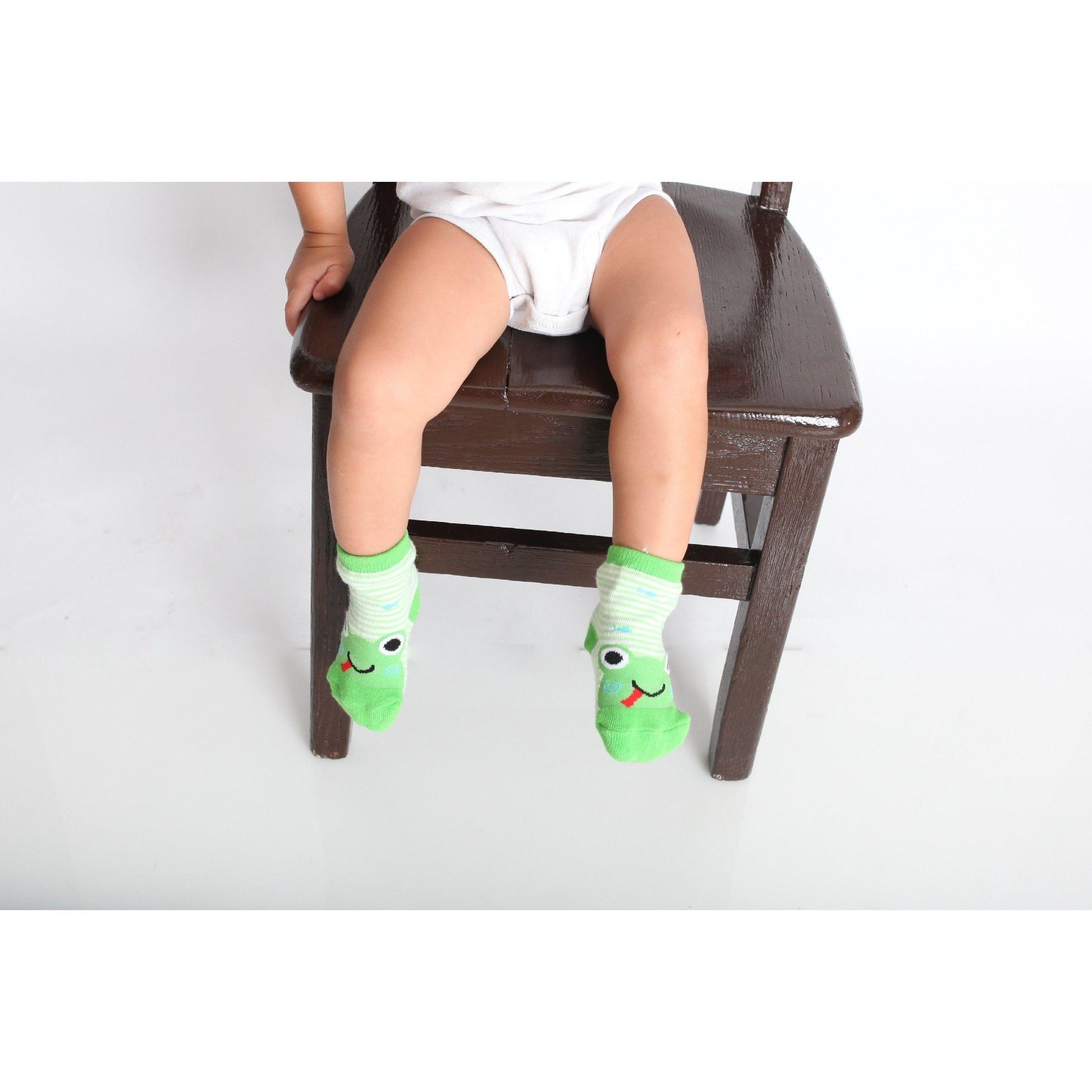 Zoocchini - grip+easy™ Crawler Legging & Sock Set - Flippy Frog - Emmbaby Canada