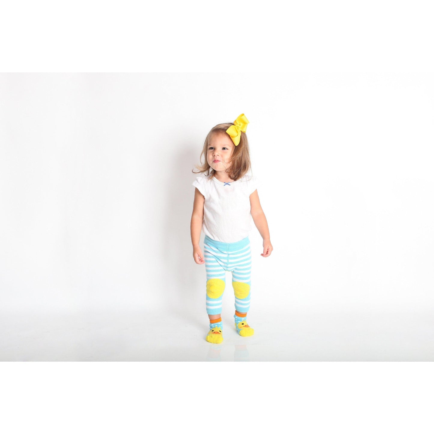 Zoocchini - grip+easy™ Crawler Legging & Sock Set - Puddlies Duck - Emmbaby Canada