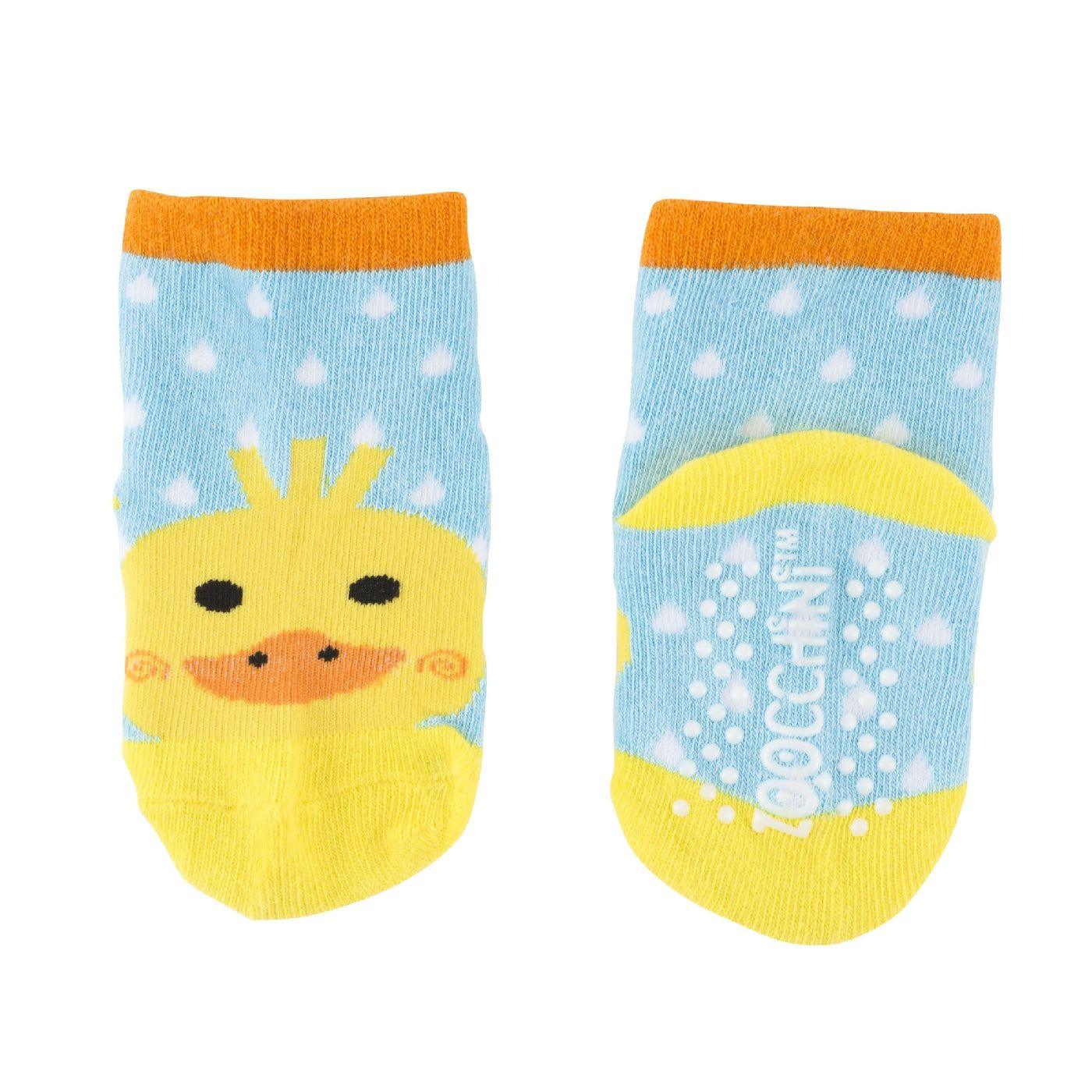 Zoocchini - grip+easy™ Crawler Legging & Sock Set - Puddlies Duck - Emmbaby Canada