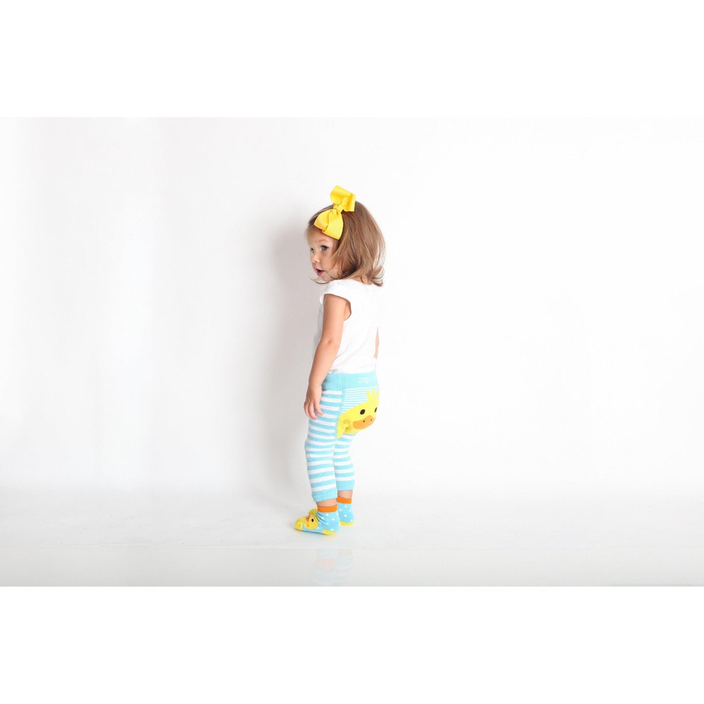 Zoocchini - grip+easy™ Crawler Legging & Sock Set - Puddlies Duck - Emmbaby Canada