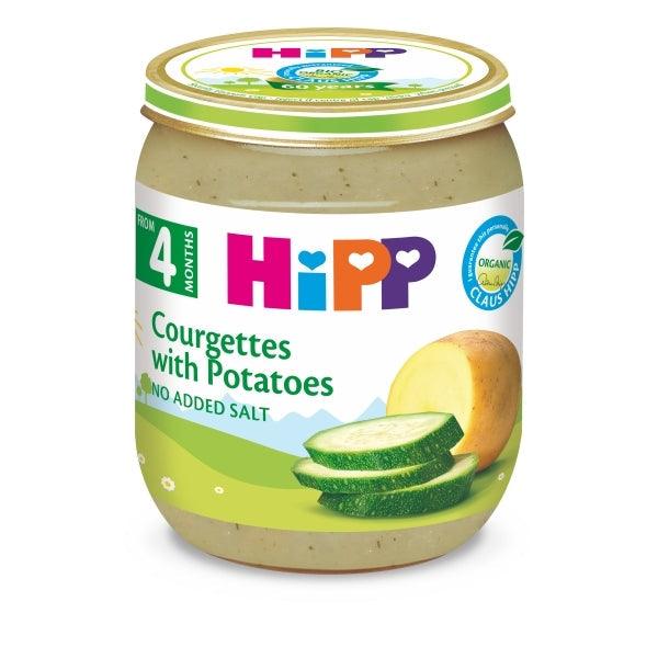 HiPP Courgettes With Potatoes Puree 125 G - 6 Jars - Emmbaby Canada