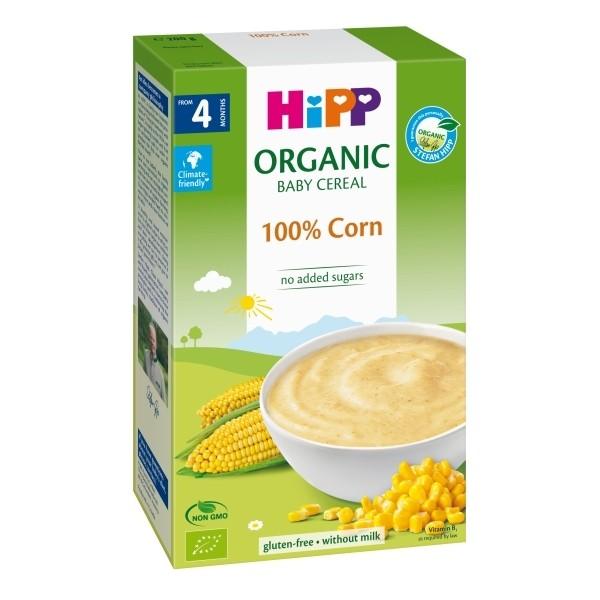 HiPP 100% Corn Organic Baby Cereal 200 G - 3 Pack - Emmbaby Canada