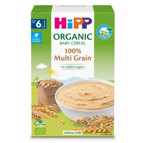 HiPP 100% Multi Grain Organic Baby Cereal 200 G - 3 Pack - Emmbaby Canada