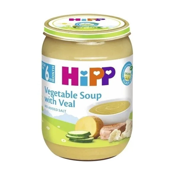 HiPP Vegetable Soup With Veal 190 G - 6 Jars - Emmbaby Canada