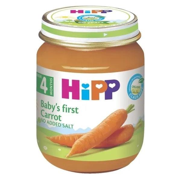 HiPP Baby’s First Carrot Puree 125G - 6 Jars - Emmbaby Canada