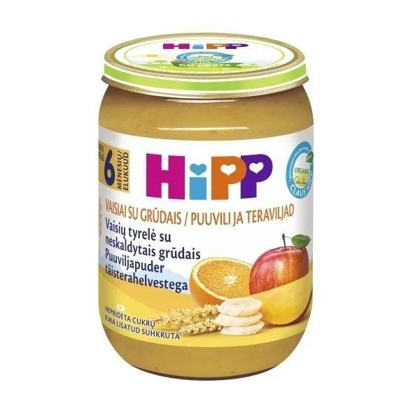 HiPP Fruits with Whole Grain Puree 190g - 6 Jars - Emmbaby Canada