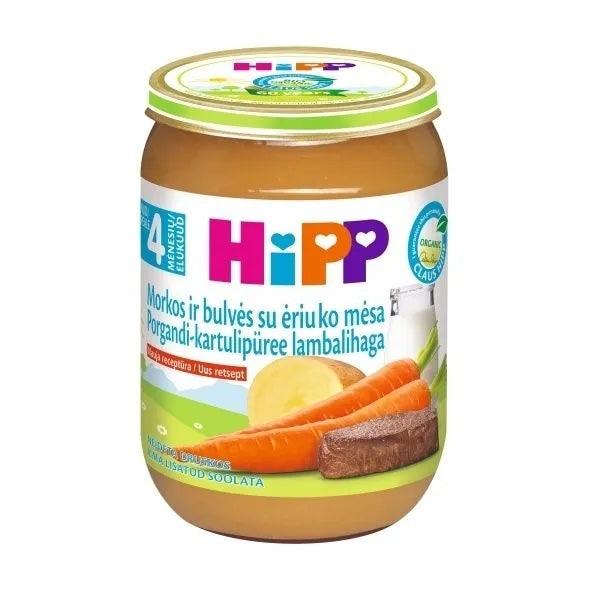 HiPP Carrots and Potatoes with Lamb Meat Puree 190g - 6 Jars - Emmbaby Canada