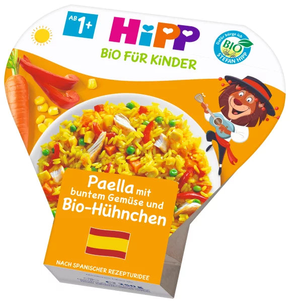 Hipp Kids Menu Organic Paella with veggies and chicken 250g - from 12 months - Emmbaby Canada