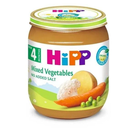 HiPP Mixed Vegetable Puree 125G - 6 Jars - Emmbaby Canada