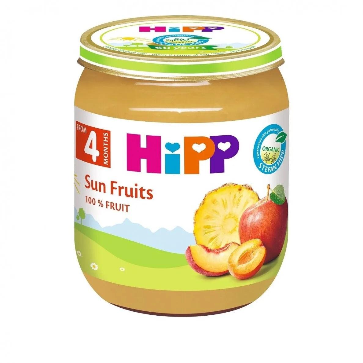 HiPP Sun Fruits Puree 125G  - 6 Jars - Emmbaby Canada